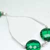 Green Emerald Quartz Faceted Coin Beads Pair You will get 1 pair (2 beads) and Sizes from 14mm approx. Hydro quartz is synthetic man made quartz. It is created in different different colors and shapes. 